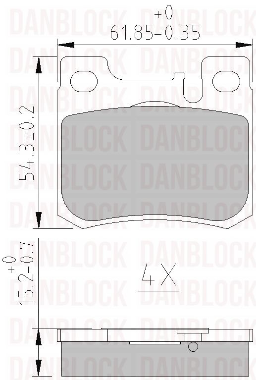Brake Pad Set, disc brake (DB 510255)