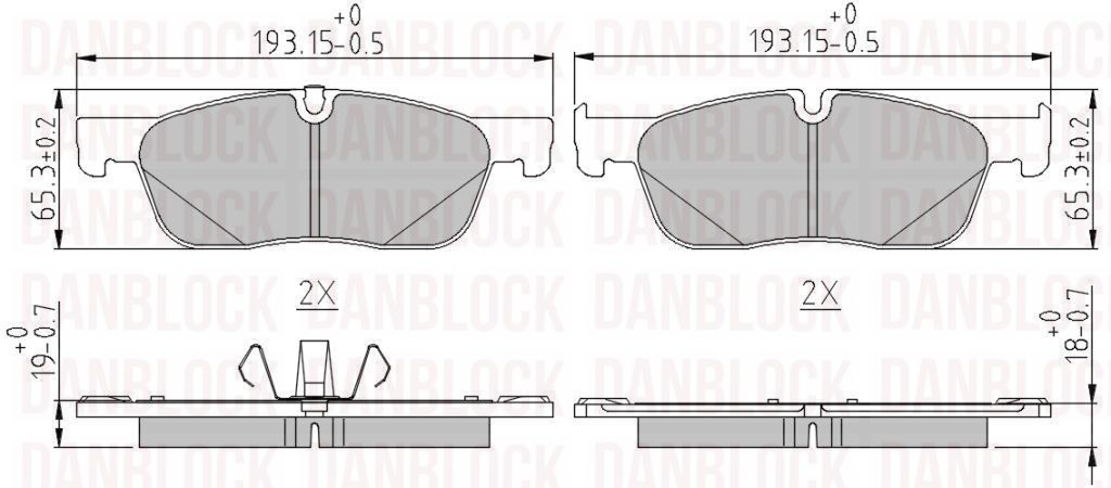 Brake Pad Set, disc brake (DB 511241)