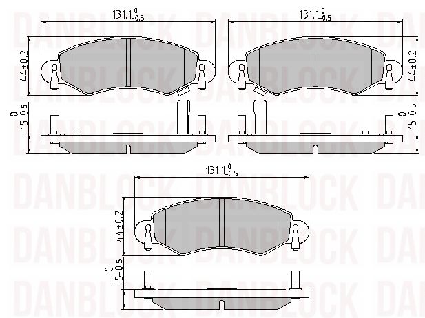 Brake Pad Set, disc brake (DB 510367)