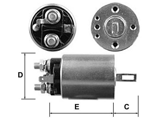 Solenoid Switch, starter (E8002)