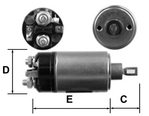 Solenoid Switch, starter (E3655)