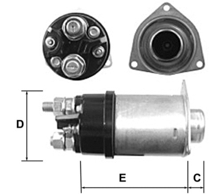 Solenoid Switch, starter (E6001)