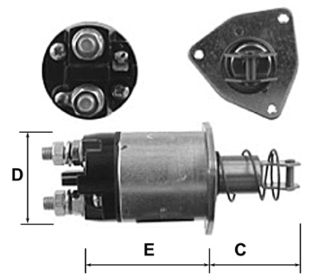 Solenoid Switch, starter (E4704)