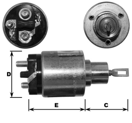 Solenoid Switch, starter (E3704)