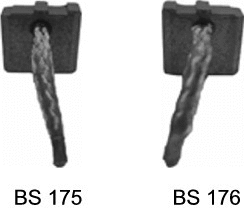 Carbon Brush, starter (SBSX-175-176)
