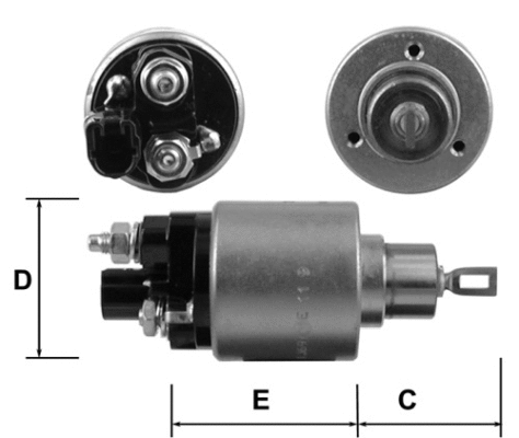 Solenoid Switch, starter (E3698)