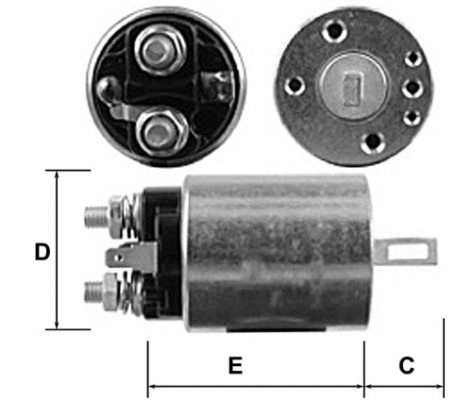 Solenoid Switch, starter (E8009)