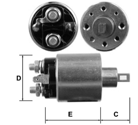Solenoid Switch, starter (E8034)