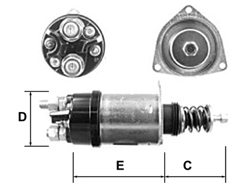 Solenoid Switch, starter (E5373)