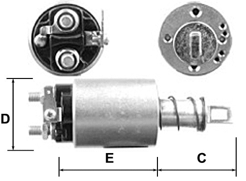 Solenoid Switch, starter (E8011)