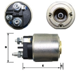 Solenoid Switch, starter (E9047)