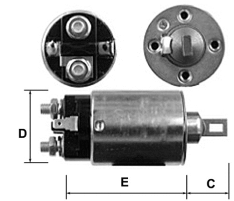 Solenoid Switch, starter (E8044)