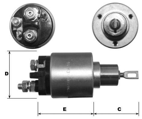 Solenoid Switch, starter (E9024)