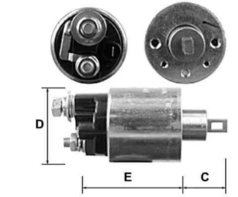Solenoid Switch, starter (E8022)