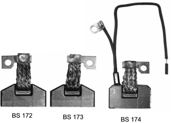 Carbon Brush, starter (SBSX-172-173-174)