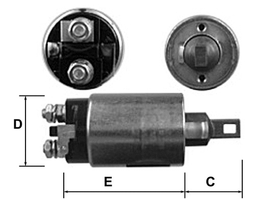 Solenoid Switch, starter (E8048)