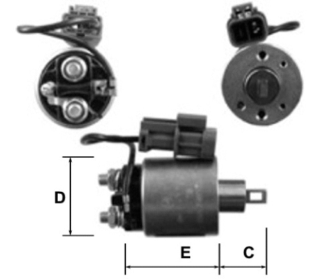 Solenoid Switch, starter (E8015)