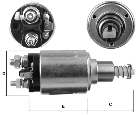 Solenoid Switch, starter (E3670)