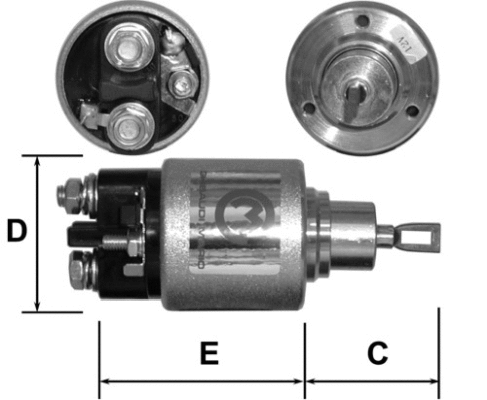 Solenoid Switch, starter (E3734)
