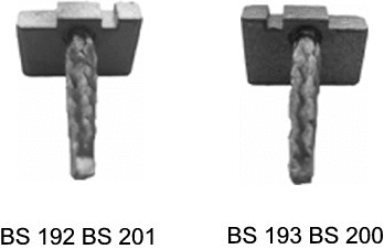 Carbon Brush, starter (SBSX-192-193)
