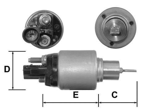 Solenoid Switch, starter (E9016)