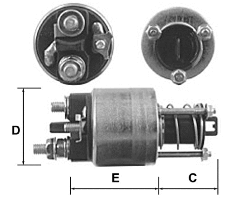 Solenoid Switch, starter (E9005)