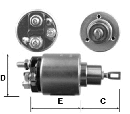 Solenoid Switch, starter (E3716)