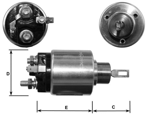 Solenoid Switch, starter (E3696)