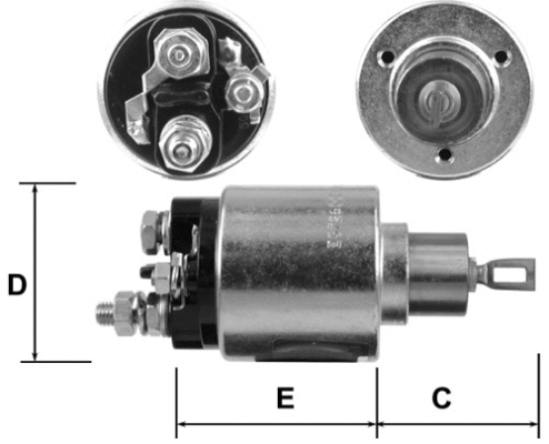 Solenoid Switch, starter (E3726)