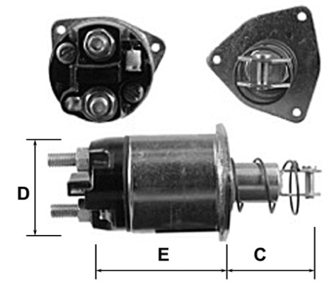 Solenoid Switch, starter (E4705)