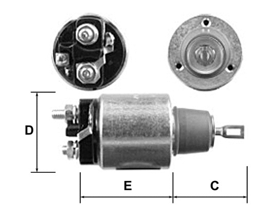 Solenoid Switch, starter (E3693)