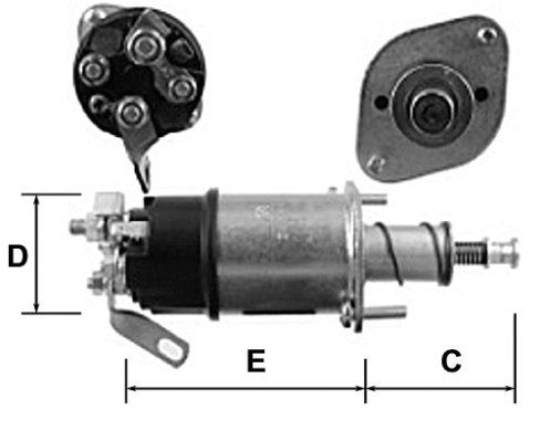 Solenoid Switch, starter (E7406)