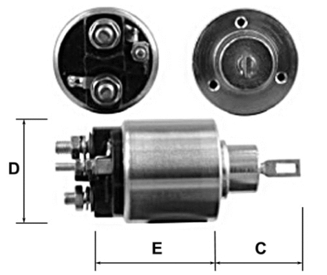 Solenoid Switch, starter (E3462)