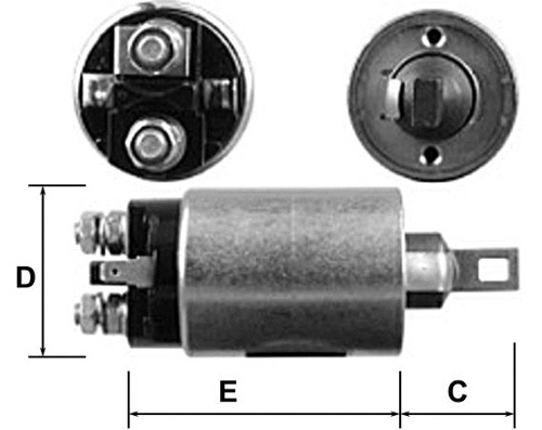 Solenoid Switch, starter (E8047)