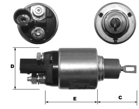 Solenoid Switch, starter (E9040)