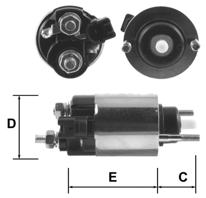 Solenoid Switch, starter (E9032)