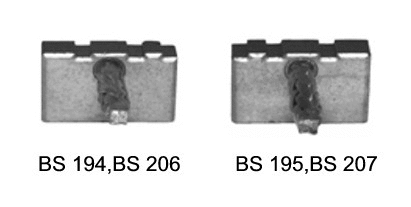 Carbon Brush, starter (SBSX-206-207)