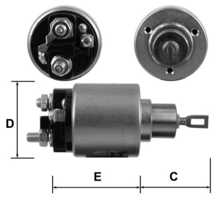 Solenoid Switch, starter (E3685)