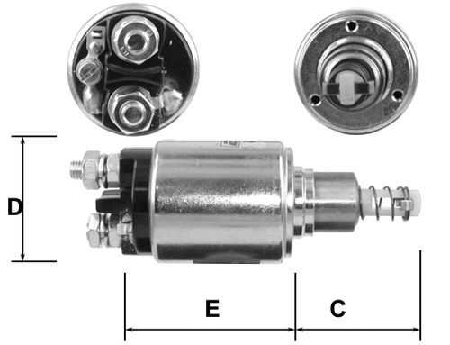 Solenoid Switch, starter (E3600)