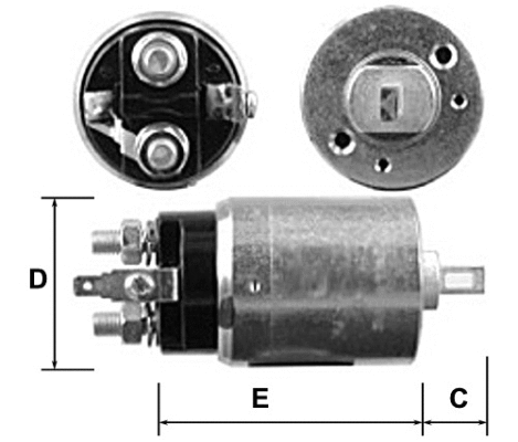 Solenoid Switch, starter (E8026)