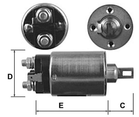 Solenoid Switch, starter (E8057)