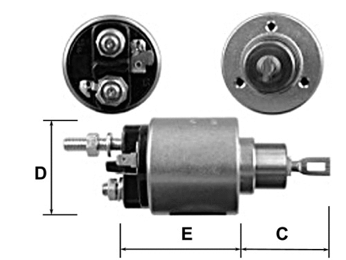 Solenoid Switch, starter (E3610)