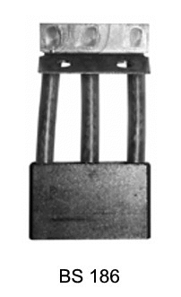 Carbon Brush, starter (SBSX-186)