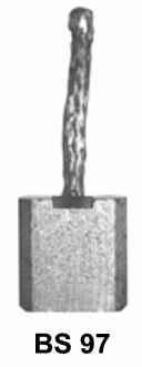 Carbon Brush, starter (SBSX-97)