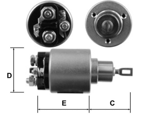 Solenoid Switch, starter (E3617)