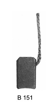 Carbon Brush, starter (SBX-151)
