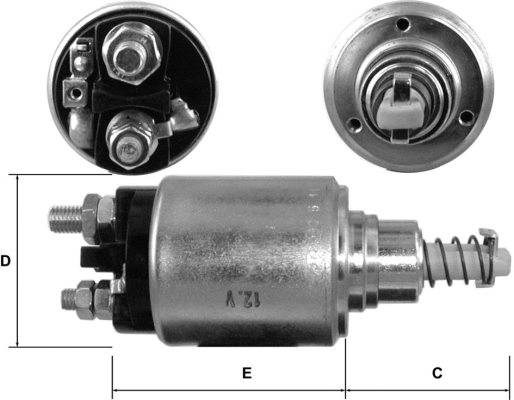 Solenoid Switch, starter (E3582)