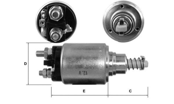 Solenoid Switch, starter (E3572)