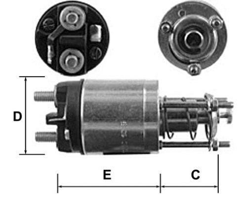 Solenoid Switch, starter (E4722)