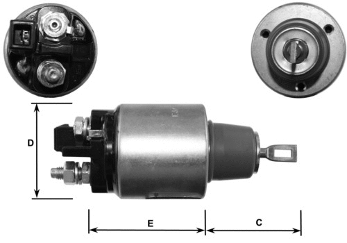 Solenoid Switch, starter (E3719)